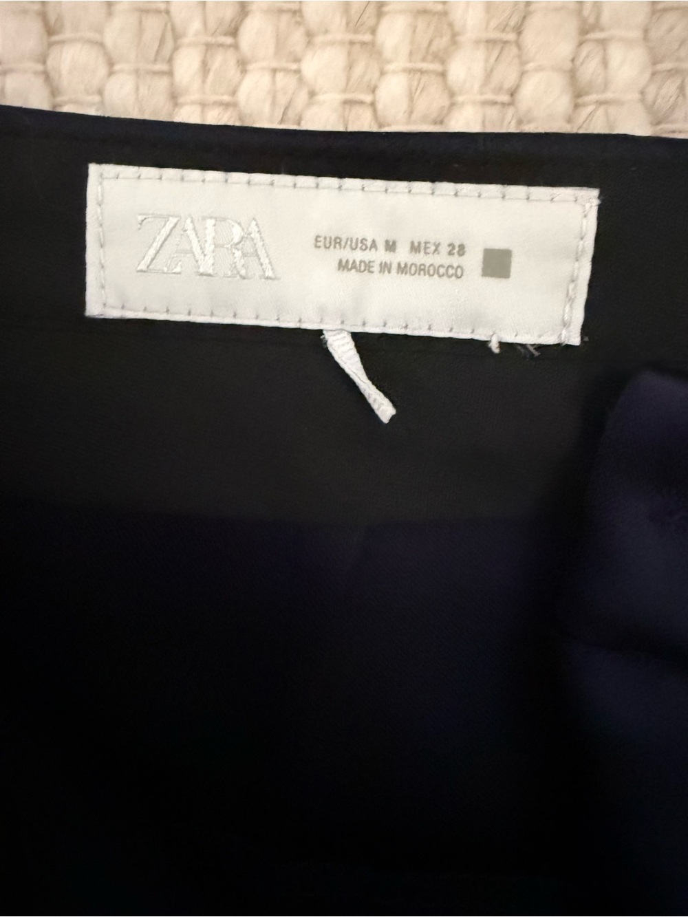 Zara Navy Silk Pants - Picture 2 of 3